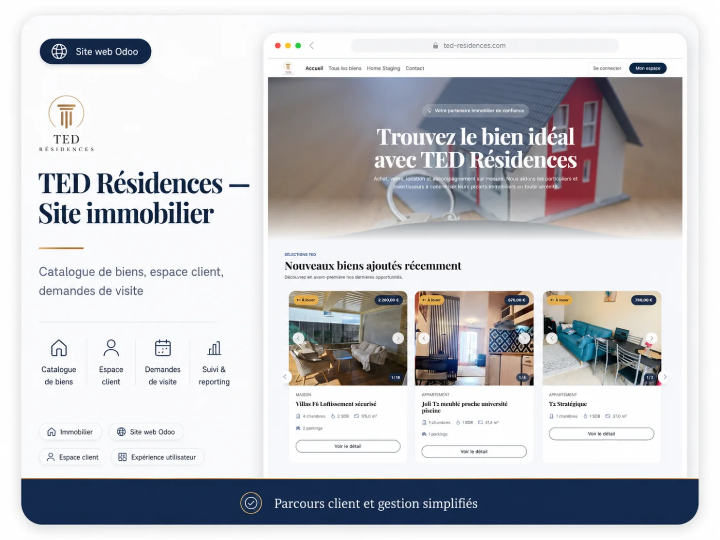 Real-estate website — TED Résidences