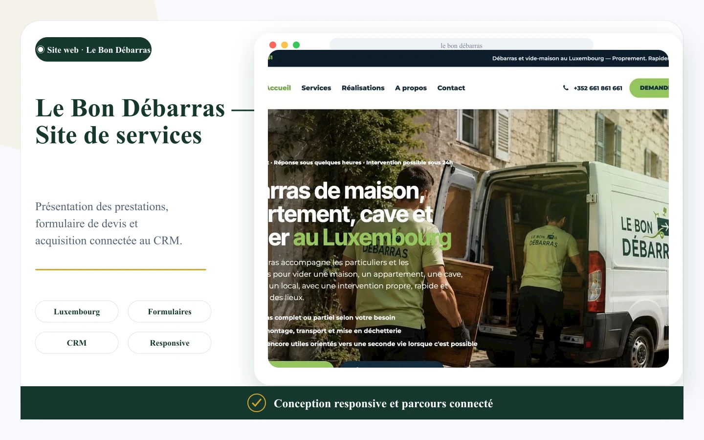 Le Bon Débarras — Service website